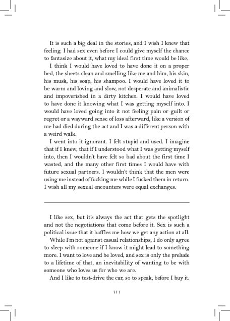 "Bedroom Negotiations" essay excerpt from 'Some Days I Wish I Was A Cat' by Mica De Leon